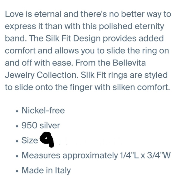 Ultrafine Silver Wedding Band - Picture 3 of 5